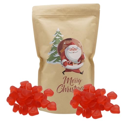 Weihnachtsmann Motivbeutel |Gefüllt mit 450g Fruchtgummi Glühweinherzen Weihnachtsmann Motivbeutel |Gefüllt mit 450g Fruchtgummi Glühweinherzen von PE ÄM