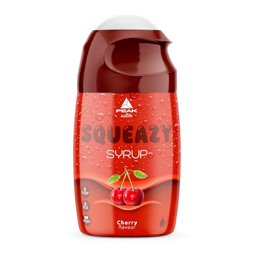 PEAK Squeazy Syrup - 65ml - Geschmack Cherry I für bis zu 8 l Fertiggetränk I zuckerfreier Sirup mit echtem Fruchtextrakt I vegan I zero Kalorien PEAK Squeazy Syrup - 65ml - Geschmack Cherry I für bis zu 8 l Fertiggetränk I zuckerfreier Sirup mit echtem Fruchtextrakt I vegan I zero Kalorien von PEAK