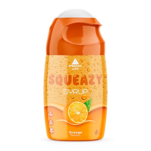 PEAK Squeazy Syrup - 65ml - Geschmack Orange I für bis zu 8 l Fertiggetränk I zuckerfreier Sirup mit echtem Fruchtextrakt I vegan I zero Kalorien PEAK Squeazy Syrup - 65ml - Geschmack Orange I für bis zu 8 l Fertiggetränk I zuckerfreier Sirup mit echtem Fruchtextrakt I vegan I zero Kalorien von PEAK