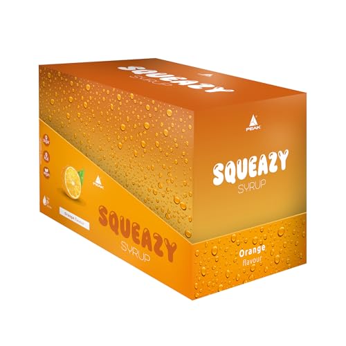 PEAK Squeazy Syrup - Display - 10 x 65ml - Geschmack Orange I für bis zu 8 l Fertiggetränk I zuckerfreier Sirup mit echtem Fruchtextrakt I vegan I zero Kalorien PEAK Squeazy Syrup - Display - 10 x 65ml - Geschmack Orange I für bis zu 8 l Fertiggetränk I zuckerfreier Sirup mit echtem Fruchtextrakt I vegan I zero Kalorien von PEAK