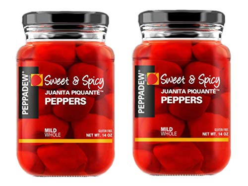 Peppadew Whole Piquante Peppers Mild (400 g) – 2 Stück von PEPPADEW