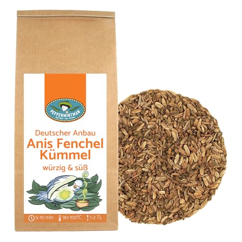 Anis-Fenchel-Kümmel Tee 1kg - Deutscher Anbau - PEPPERMINTMAN von PEPPERMINTMAN Oliver Neye - Jena / Germany