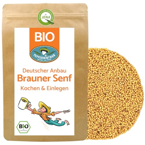 BIO Braune Senfkörner 1kg - Deutscher Anbau - Sareptasenf - Würzen & Senf herstellen - PEPPERMINTMAN von PEPPERMINTMAN Oliver Neye - Jena / Germany