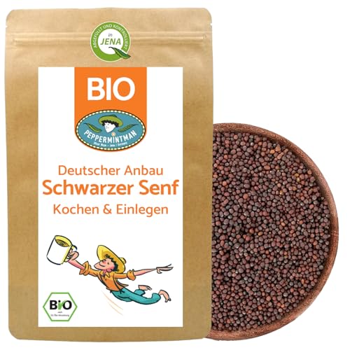 BIO Schwarze Senfkörner 1kg - Deutscher Anbau - Würzen & Senf herstellen - PEPPERMINTMAN von PEPPERMINTMAN Oliver Neye - Jena / Germany