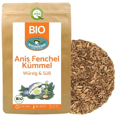 Bio Anis-Fenchel-Kümmel 1kg - Tee & Brotgewürz - PEPPERMINTMAN von PEPPERMINTMAN Oliver Neye - Jena / Germany