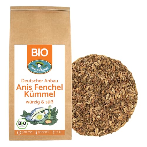 Bio Anis-Fenchel-Kümmel 400g - Tee & Brotgewürz - PEPPERMINTMAN von PEPPERMINTMAN Oliver Neye - Jena / Germany