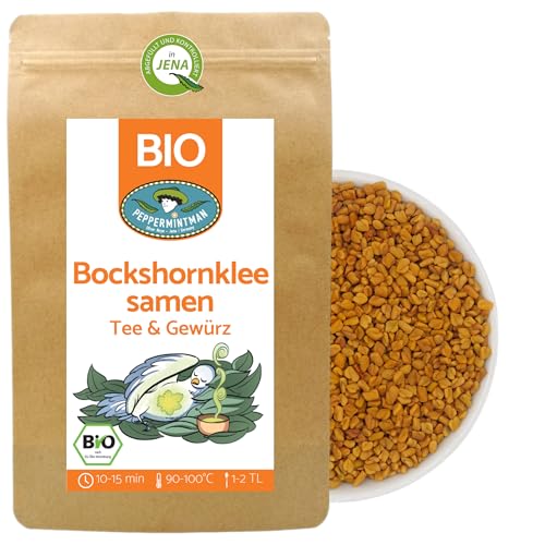 BIO Bockshornkleesamen ganz 1kg - Tee & Gewürz - Bockshornklee-Saat - 100% natürlich - PEPPERMINTMAN von PEPPERMINTMAN Oliver Neye - Jena / Germany