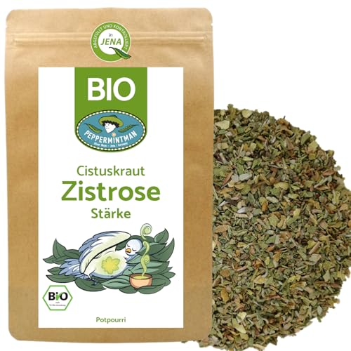 Bio Zistrosentee 250g - Heiß & Kalt für Jung & Alt - 4 Jahreszeitentee - Cistus Tee - PEPPERMINTMAN von PEPPERMINTMAN Oliver Neye - Jena / Germany