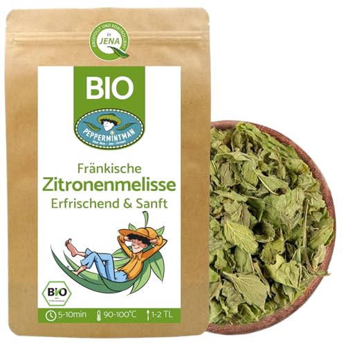 Bio Fränkische Zitronenmelisse 120g - Blattkrüll - Melissentee - PEPPERMINTMAN von PEPPERMINTMAN Oliver Neye - Jena / Germany