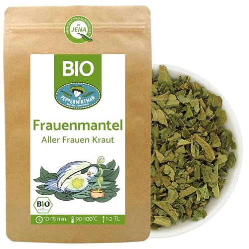 Bio Frauenmanteltee 250g - Ihr Frauentee für Harmonie & Lebensfreude - 'Aller Frauen Krau - vom Familienbetrieb - PEPPERMINTMAN von PEPPERMINTMAN Oliver Neye - Jena / Germany