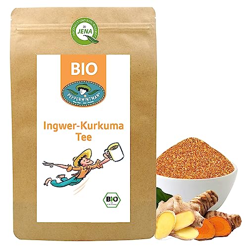 BIO Ingwer-Kurkuma-Tee 2x 500g - Ayurvedischer Vitalitätstee - traditionell - erfrischend - leichte Schärfe - für Körper und Geist - PEPPERMINTMAN von PEPPERMINTMAN Oliver Neye - Jena / Germany