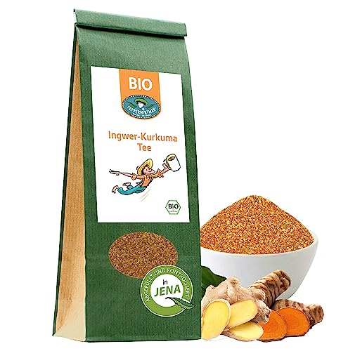 BIO Ingwer-Kurkuma-Tee 250g - Ayurvedischer Vitalitätstee - traditionell - erfrischend - leichte Schärfe - für Körper und Geist - PEPPERMINTMAN von PEPPERMINTMAN Oliver Neye - Jena / Germany