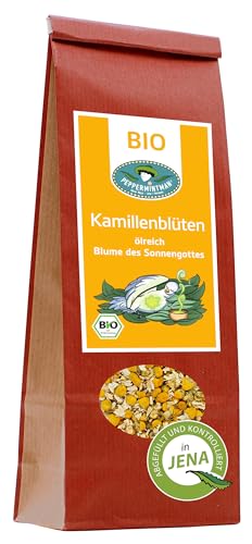 Bio Kamille - Deutscher Anbau - Blütenköpfe - aromastark - Kamillentee - Kamillenblüten - PEPPERMINTMAN (60g) von PEPPERMINTMAN Oliver Neye - Jena / Germany