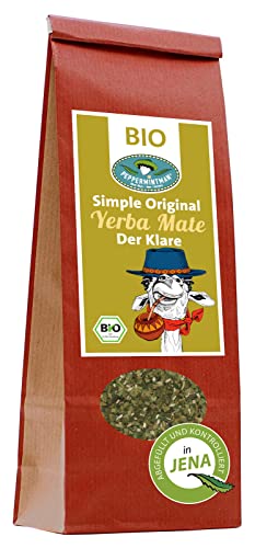 Bio Mate Tee, Grün 250g - Organic Green Yerba Mate Medium Cut - Der Klare - vom brasilianischen Familienbetrieb - PEPPERMINTMAN von PEPPERMINTMAN Oliver Neye - Jena / Germany