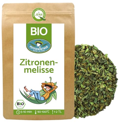 Bio Zitronenmelisse 200g - Melissentee - europäischer Anbau vom Familienbetrieb - lose und getrocknet - Melissa officinalis - PEPPERMINTMAN von PEPPERMINTMAN Oliver Neye - Jena / Germany