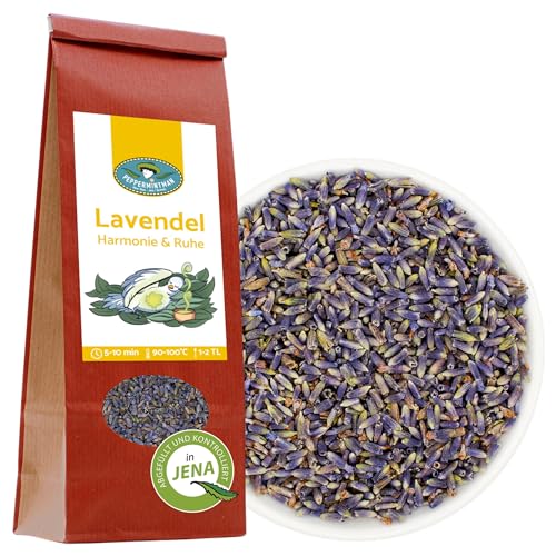 Lavendelblüte Tee 60g - Premium Lavendelblüten lose - PEPPERMINTMAN von PEPPERMINTMAN Oliver Neye - Jena / Germany