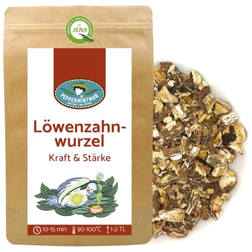 Löwenzahnwurzel, schonend getrocknet und geschnitten, Ideal als Tee I PeppermintMan (500, Gramm) von PEPPERMINTMAN Oliver Neye - Jena / Germany