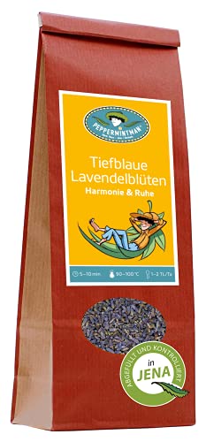 Lavendelblüte Tee 60g - Premium Lavendelblüten lose - PEPPERMINTMAN von PEPPERMINTMAN Oliver Neye - Jena / Germany