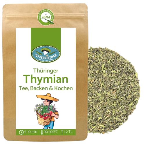 Thüringer Thymian gerebelt 500g - Tee & Gewürz - ölreich & hocharomatischer Thymiantee - Deutscher Anbau - PEPPERMINTMAN von PEPPERMINTMAN Oliver Neye - Jena / Germany