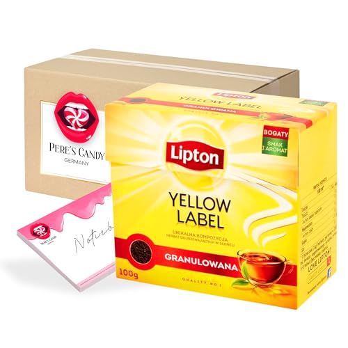 Pere's Candy Bundle für 100 g Lipton Yellow Label Granulierter Schwarzer Tee + Pere's Candy Notepad DIN A7-25 Blatt von PERE’S CANDY