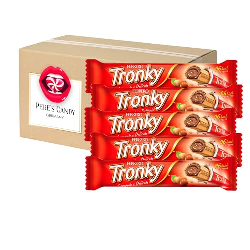 12 x 18 g FERRERO Tronky Riegel - Haselnuss Schokoriegel - Schoko waffeln mit Geschenk von Pere's Candy von PERE’S CANDY