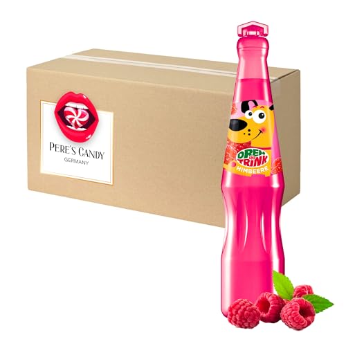 12 x 200ml Himbeere Dreh und Trink Erfrischungsgetränk Durstlöscher mit Geschenk von Pere's Candy von PERE’S CANDY