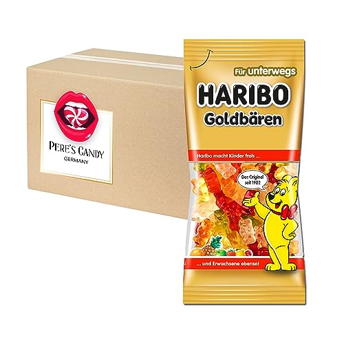 12er Pack x 75 g Haribo Mini-Goldbären mit Geschenk von Pere's Candy von PERE’S CANDY