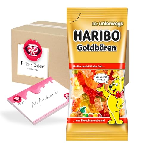 Pere's Candy® Bundle für 12er Pack x 75 g Haribo Mini-Goldbären + Pere's Candy Notepad DIN A7-25 Blatt Pere's Candy® Bundle für 12er Pack x 75 g Haribo Mini-Goldbären + Pere's Candy Notepad DIN A7-25 Blatt von PERE’S CANDY