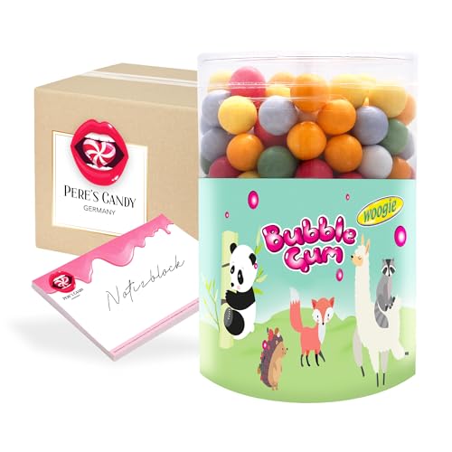 19,99€ inkl. USt (47,60€/kg) Kaugummi Kugeln 3erPack(3 x 500g) von Pere's Candy® mit notepad - Bundle von PERE’S CANDY