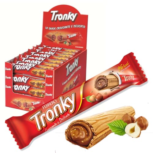 24 x 18 g FERRERO Tronky Riegel - Haselnuss Schokoriegel - Schoko waffeln mit Geschenk von Pere's Candy von PERE’S CANDY