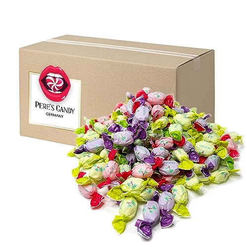 3 kg TROPICAL MIX Karnevals Bonbons, Wurfmaterial Karneval, Lutschbonbons Großpackung in Einzelverpackung von Pere's Candy® Box mit Geschenk von PERE’S CANDY