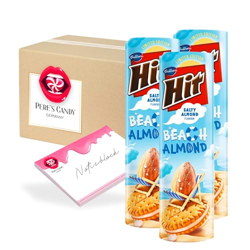 Pere's Candy® Bundle für 3 x 220 g Hit Doppelkekse mit Gesalzenen Mandeln Crèmefüllung + Pere's Candy Notepad DIN A7-25 Blatt Pere's Candy® Bundle für 3 x 220 g Hit Doppelkekse mit Gesalzenen Mandeln Crèmefüllung + Pere's Candy Notepad DIN A7-25 Blatt von PERE’S CANDY