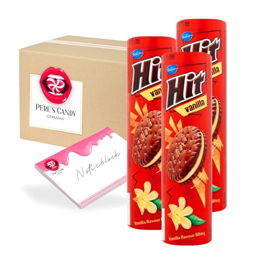 Pere's Candy® Bundle für 3 x 220 g Hit Doppelkekse mit Vanille Crèmefüllung + Pere's Candy Notepad DIN A7-25 Blatt Pere's Candy® Bundle für 3 x 220 g Hit Doppelkekse mit Vanille Crèmefüllung + Pere's Candy Notepad DIN A7-25 Blatt von PERE’S CANDY