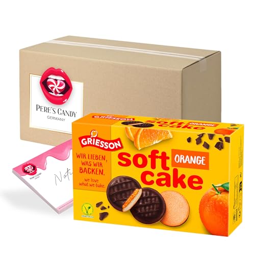 Pere's Candy® Bundle für 3 x Griesson Soft Cake Orange 300G + Pere's Candy Notepad DIN A7-25 Blatt von PERE’S CANDY