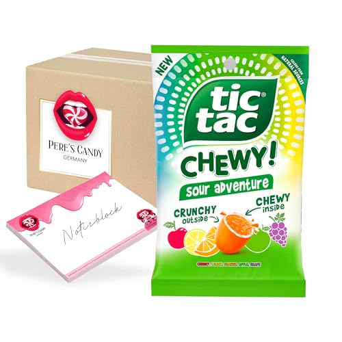 Pere's Candy Bundle für 3 x Tic Tac Chewy Sour Adventure 80g + Pere's Candy Notepad DIN A7-25 Blatt Pere's Candy Bundle für 3 x Tic Tac Chewy Sour Adventure 80g + Pere's Candy Notepad DIN A7-25 Blatt von PERE’S CANDY