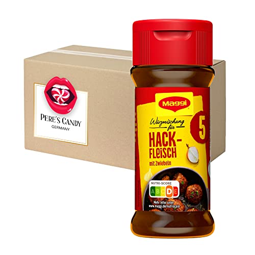 4erPack (4ST x 75G) Maggi Würzmischung Nr. 5 Hackfleisch von Pere's Candy® Box mit Geschenk von PERE’S CANDY