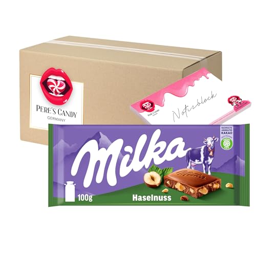 Pere's Candy Bundle für 5 x 100g Milka Tafelschokolade Alpenmilch mit Haselnuss + Pere's Candy Notepad DIN A7-25 Blatt Pere's Candy Bundle für 5 x 100g Milka Tafelschokolade Alpenmilch mit Haselnuss + Pere's Candy Notepad DIN A7-25 Blatt von PERE’S CANDY
