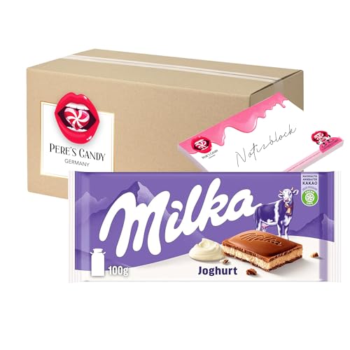 Pere's Candy Bundle für 5 x 100g Milka Tafelschokolade Alpenmilch mit Joghurt Cream + Pere's Candy Notepad DIN A7-25 Blatt Pere's Candy Bundle für 5 x 100g Milka Tafelschokolade Alpenmilch mit Joghurt Cream + Pere's Candy Notepad DIN A7-25 Blatt von PERE’S CANDY