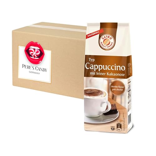 5 x 500 g Satro klassischer Cappuccino mit feiner Kakaonote Getränkepulver mit Geschenk von Pere's Candy von PERE’S CANDY