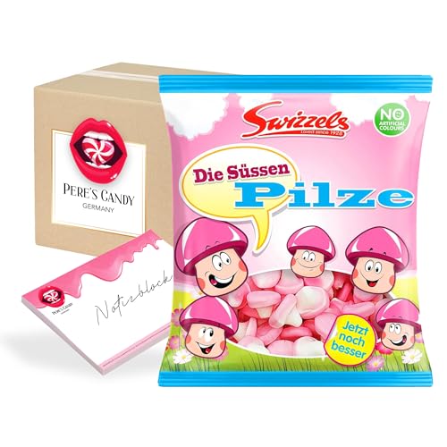 Pere's Candy® Bundle für 6 x 100g Swizzels Die Süssen Pilze Beutel Schaumzuckerpilze + Pere's Candy Notepad DIN A7-25 Blatt Pere's Candy® Bundle für 6 x 100g Swizzels Die Süssen Pilze Beutel Schaumzuckerpilze + Pere's Candy Notepad DIN A7-25 Blatt von PERE’S CANDY