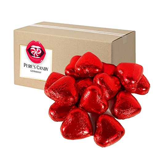 Herzen aus Milchschokolade 900 g von Pere's Candy® Box mit Geschenk von PERE’S CANDY