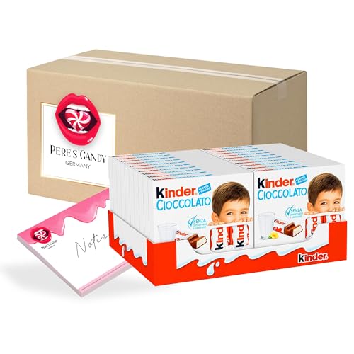 Pere's Candy® Bundle für Kinder Schokolade Vorratspack, 20er Pack, 20 x 50 g + Pere's Candy Notepad DIN A7-25 Blatt von PERE’S CANDY