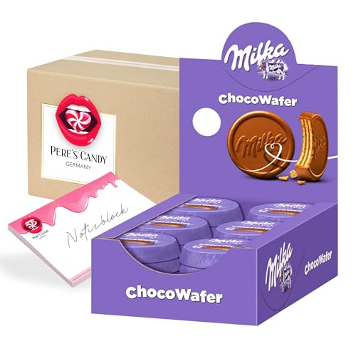 Pere's Candy® Bundle für Milka Choco Wafer 30 x 30g + Pere's Candy Notepad DIN A7-25 Blatt von PERE’S CANDY