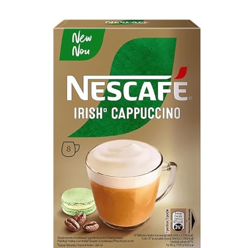 Pere's Candy® Bundle für 8 x 112g NESCAFÉ CAPPUCCINO IRISH Getränkepulver (8x14g) Genuss wie im Café, bei dir zu Hause + Pere's Candy Notepad 25 Blatt von PERE’S CANDY