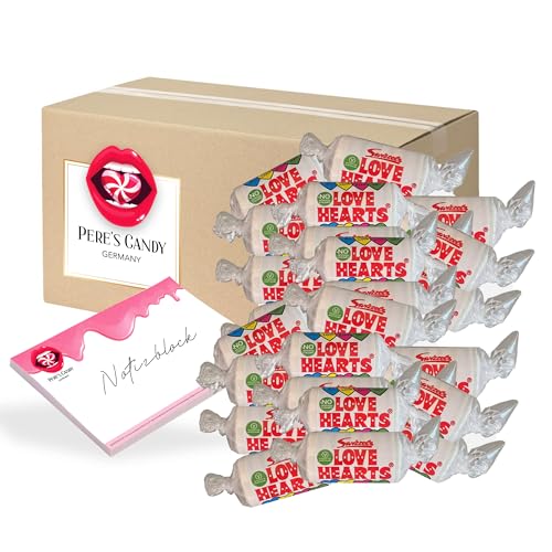 Pere's Candy Bundle für Swizzels Love Hearts Mini Rolls 3kg + Pere's Candy Notepad DIN A7-25 Blatt von PERE’S CANDY