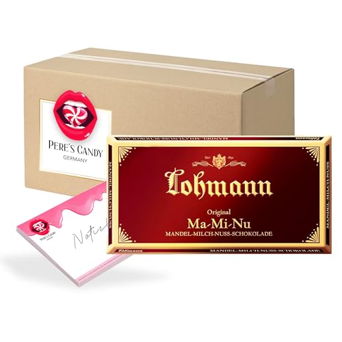 Pere's Candy Bundle für 10 x 100g Lohmann Mandel-Milch Nuss Tafel + Pere's Candy Notepad DIN A7-25 Blatt Pere's Candy Bundle für 10 x 100g Lohmann Mandel-Milch Nuss Tafel + Pere's Candy Notepad DIN A7-25 Blatt von PERE’S CANDY