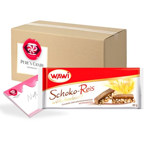 Pere's Candy Bundle für Wawi Schoko Reis Riegel Edelvollmilch 30x40g + Pere's Candy Notepad DIN A7-25 Blatt Pere's Candy Bundle für Wawi Schoko Reis Riegel Edelvollmilch 30x40g + Pere's Candy Notepad DIN A7-25 Blatt von PERE’S CANDY