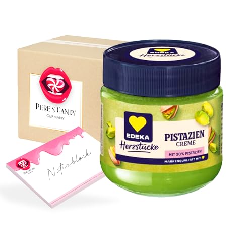 Pere'sCandy Bundle für 2 x 200g Pistaziencreme – Cremiger Genuss mit feinem Pistazienaroma - Süße Pistazien Creme für Dubai-Schokolade + Pere'sCandy Notepad 25 Blatt von PERE’S CANDY