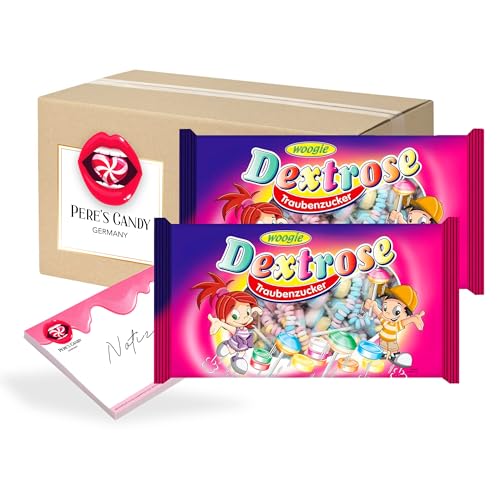 Traubenzucker Party Bag im 2 x 400g Beutel I Mischung mit Traubenzucker Rollen, Ketten, Uhren, Lutscher I Ideal zum Kinder-Geburtstag von Pere's Candy Box mit Geschenk von PERE’S CANDY