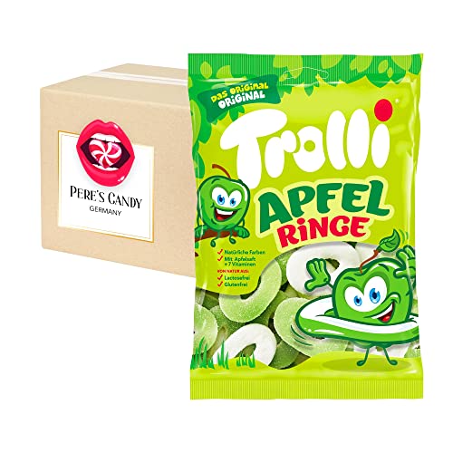Trolli Apfelringe Fruchtgummi 7erPack (7 x 150 g) von Pere's Candy Box mit Geschenk von PERE’S CANDY